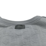 クリスチャン・ディオール Christian Dior オブリーク総柄 テリーコットン 半袖Tシャツ 113J692A0614 グレー コットン メンズ 半袖Ｔシャツ