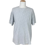 クリスチャン・ディオール Christian Dior オブリーク総柄 テリーコットン 半袖Tシャツ 113J692A0614 グレー コットン メンズ 半袖Ｔシャツ