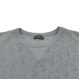 クリスチャン・ディオール Christian Dior オブリーク総柄 テリーコットン 半袖Tシャツ 113J692A0614 グレー コットン メンズ 半袖Ｔシャツ