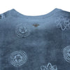 クリスチャン・ディオール Christian Dior 半袖プリントシャツ 123T03DE455 ネイビー コットン レディース 半袖Ｔシャツ