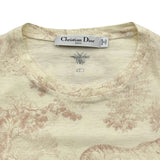 クリスチャン・ディオール Christian Dior トワル ドゥ ジュイ半袖Tシャツ 943T03A4431 ピンク コットン レディース 半袖Ｔシャツ