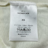 クリスチャン・ディオール Christian Dior 半袖プリントシャツ 7H23503TJ428 ホワイト コットン レディース 半袖Ｔシャツ