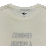 クリスチャン・ディオール Christian Dior 半袖プリントシャツ 7H23503TJ428 ホワイト コットン レディース 半袖Ｔシャツ