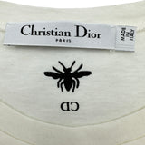 クリスチャン・ディオール Christian Dior 半袖プリントシャツ 7H23503TJ428 ホワイト コットン レディース 半袖Ｔシャツ