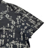 エルメス HERMES シェーヌダンクルプリント半袖Tシャツ グレー コットン メンズ 半袖Ｔシャツ