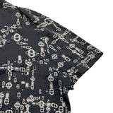 エルメス HERMES シェーヌダンクルプリント半袖Tシャツ グレー コットン メンズ 半袖Ｔシャツ