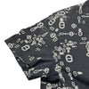エルメス HERMES シェーヌダンクルプリント半袖Tシャツ グレー コットン メンズ 半袖Ｔシャツ