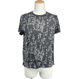 エルメス HERMES シェーヌダンクルプリント半袖Tシャツ グレー コットン メンズ 半袖Ｔシャツ