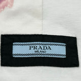 プラダ PRADA 半袖プリントTシャツ 35838G ホワイト コットン メンズ 半袖Ｔシャツ