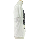 プラダ PRADA 半袖プリントTシャツ 35838G ホワイト コットン メンズ 半袖Ｔシャツ