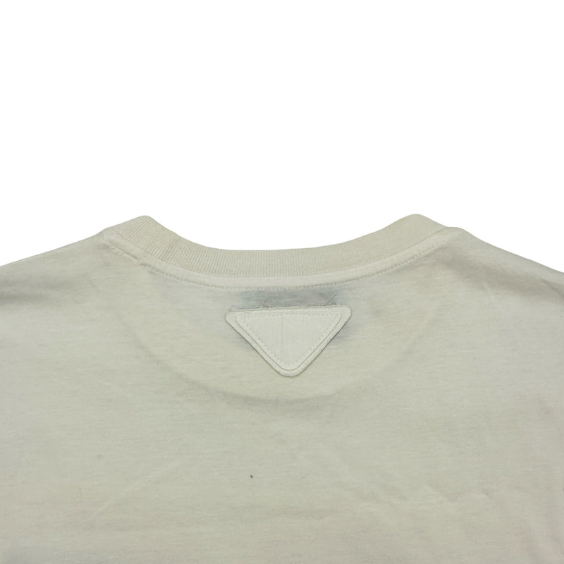 プラダ PRADA 半袖プリントTシャツ 35838G ホワイト コットン メンズ