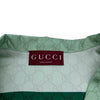 グッチ GUCCI ×ヒグチユウコ GG総柄半袖シルクシャツ 864048 グリーン シルク メンズ 半袖シャツ