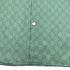 グッチ GUCCI ×ヒグチユウコ GG総柄半袖シルクシャツ 864048 グリーン シルク メンズ 半袖シャツ