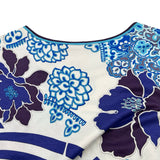 レオナール LEONARD 花柄半袖カットソー 0379609 ホワイト コットン レディース 半袖Ｔシャツ