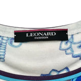レオナール LEONARD 花柄半袖カットソー 0379609 ホワイト コットン レディース 半袖Ｔシャツ