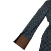 グッチ GUCCI レザー切替GGキャンバスデニムジャケット 652658 ネイビー デニム レディース デニムジャケット