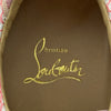 クリスチャン・ルブタン Christian louboutin スタッズ切替ローカットスニーカー ピンク メッシュ レディース スニーカー