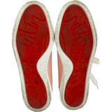 クリスチャン・ルブタン Christian louboutin スタッズ切替ローカットスニーカー ピンク メッシュ レディース スニーカー