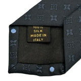 ルイ・ヴィトン LOUIS VUITTON モノグラムドットシルクネクタイ ネイビー シルク メンズ ネクタイ