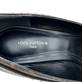 ルイ・ヴィトン LOUIS VUITTON シェリーライン モノグラム スタッズパンプス FF0242 ブラック レザー レディース パンプス