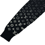 ルイ・ヴィトン LOUIS VUITTON モノグラムグラディエントニットセーター HKN44W ブラック コットン メンズ セーター