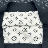 ルイ・ヴィトン LOUIS VUITTON モノグラムグラディエントニットセーター HKN44W ブラック コットン メンズ セーター