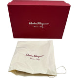 サルヴァトーレ・フェラガモ Salvatore Ferragamo GALAK コルクウェッジソールサンダル 0641855 ホワイト レザー レディース サンダル