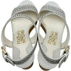 サルヴァトーレ・フェラガモ Salvatore Ferragamo GALAK コルクウェッジソールサンダル 0641855 ホワイト レザー レディース サンダル