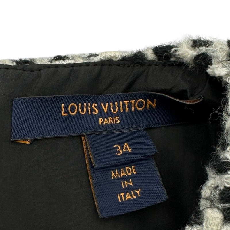 ルイ・ヴィトン LOUIS VUITTON ツイードスケータードレス FLRO43