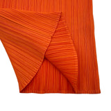 PLEATS PLEASE ISSEY MIYAKE プリーツトップス オレンジ ポリエステル レディース その他トップス