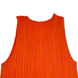 PLEATS PLEASE ISSEY MIYAKE プリーツトップス オレンジ ポリエステル レディース その他トップス