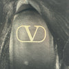 ヴァレンティノ VALENTINO ロックスタッズサイドジップヒールブーツ ブラック レザー レディース ブーツ
