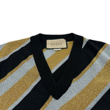 グッチ GUCCI 総柄ニットベスト 716234 ブラック ウール レディース ベスト