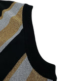 グッチ GUCCI 総柄ニットベスト 716234 ブラック ウール レディース ベスト