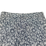 シャネル CHANEL カメリア総柄デニムパンツ P78140 ネイビー コットン レディース デニムパンツ