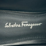 サルヴァトーレ・フェラガモ Salvatore Ferragamo ガンチーニヒールローファー ブラック レザー レディース ローファー
