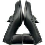 サルヴァトーレ・フェラガモ Salvatore Ferragamo ガンチーニヒールローファー ブラック レザー レディース ローファー