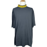 フェンディ FENDI FENDACE ネックロゴシャツ FY1088 ブラック コットン メンズ 半袖Ｔシャツ