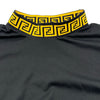 フェンディ FENDI FENDACE ネックロゴシャツ FY1088 ブラック コットン メンズ 半袖Ｔシャツ
