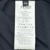 フェンディ FENDI FENDACE ネックロゴシャツ FY1088 ブラック コットン メンズ 半袖Ｔシャツ