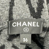 シャネル CHANEL ロゴ総柄カシミヤニットジャケット P70640 ブラック カシミヤ レディース その他アウター