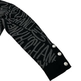 シャネル CHANEL ロゴ総柄カシミヤニットジャケット P70640 ブラック カシミヤ レディース その他アウター