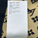 ルイ・ヴィトン LOUIS VUITTON モノグラム総柄トラックパンツ F0KP01 ブラック シルク レディース パンツ