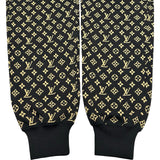 ルイ・ヴィトン LOUIS VUITTON モノグラム総柄トラックパンツ F0KP01 ブラック シルク レディース パンツ