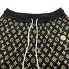 ルイ・ヴィトン LOUIS VUITTON モノグラム総柄トラックパンツ F0KP01 ブラック シルク レディース パンツ