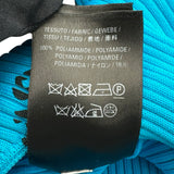 バレンシアガ BALENCIAGA ロゴ総柄リブニットワンピース 555322 ブルー ナイロン レディース ワンピース