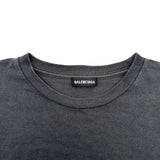 バレンシアガ BALENCIAGA ロゴプリントTシャツ 583212 ブラック コットン メンズ 半袖Ｔシャツ