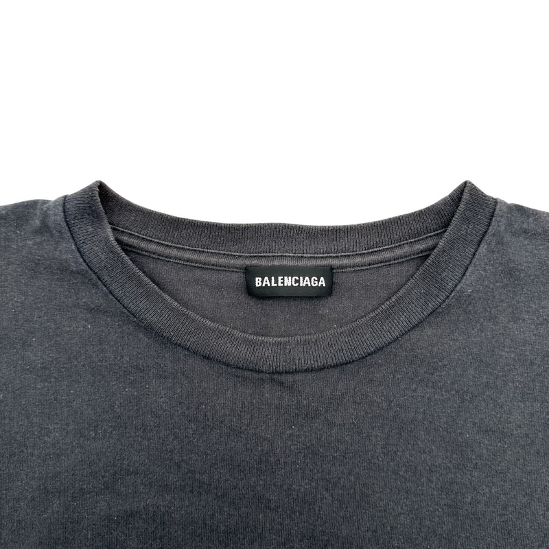 BALENCIAGA バレンシアガ Tシャツセット 黒 グレー バレンシアガ BALENCIAGA ロゴプリントTシャツ 583212 ブラック