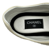 シャネル CHANEL ココマークローカットスニーカー G46869 アイボリー レザー レディース サンダル
