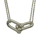 ティファニー TIFFANY＆CO ハードウェアダブルリンクネックレス シルバー Ag925 ジュエリー